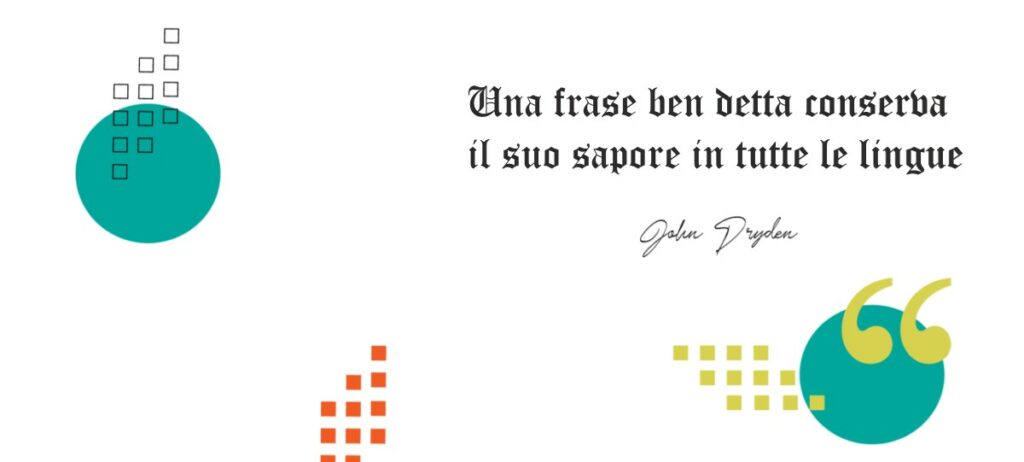 Frase Dryden italiano interpreti professionisti - opitrad